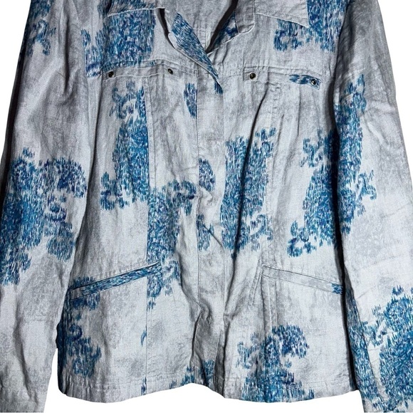 Coldwater Creek 100% Linen Jacket - Size 10 - Picture 3 of 8